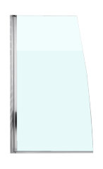 Шторка для ванны распашная Jacob Delafon Serenity 80х145 цвет профиля хром (E4933-GA)