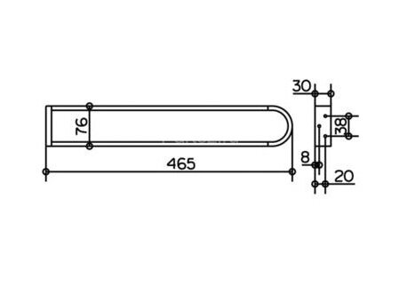 Полотенцедержатель Keuco Edition 300 двойной, хром (30018010000)