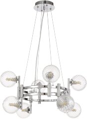 Подвесная люстра Crystal Lux LUXURY SP8 CHROME