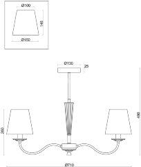 Потолочная люстра Freya FR2027PL-05BS