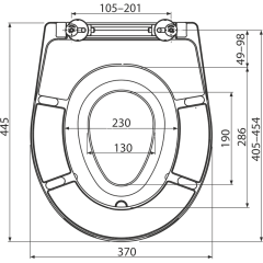 Сидение для унитаза Alcaplast, Softclose, универсальное, со съемным вкладышем, белый (A606)