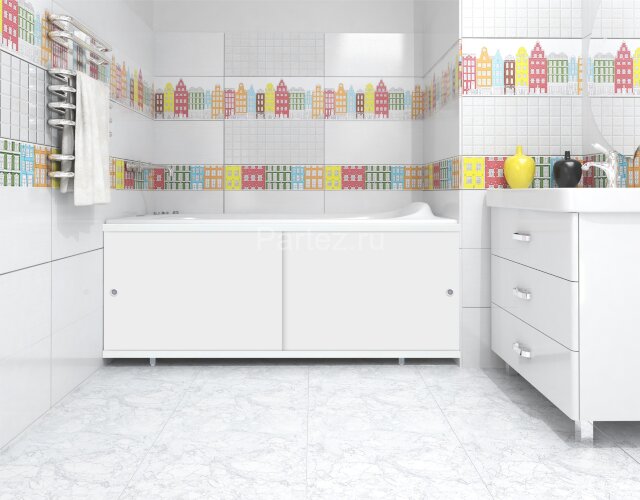 Экран для ванны Метакам "Кварт" 1,48 белый (CS00020532)