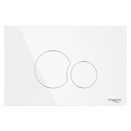 Кнопка смыва IDROSPANIA Belen двойная, белая глянцевая (30360)