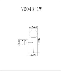 Бра Moderli V6043-1W