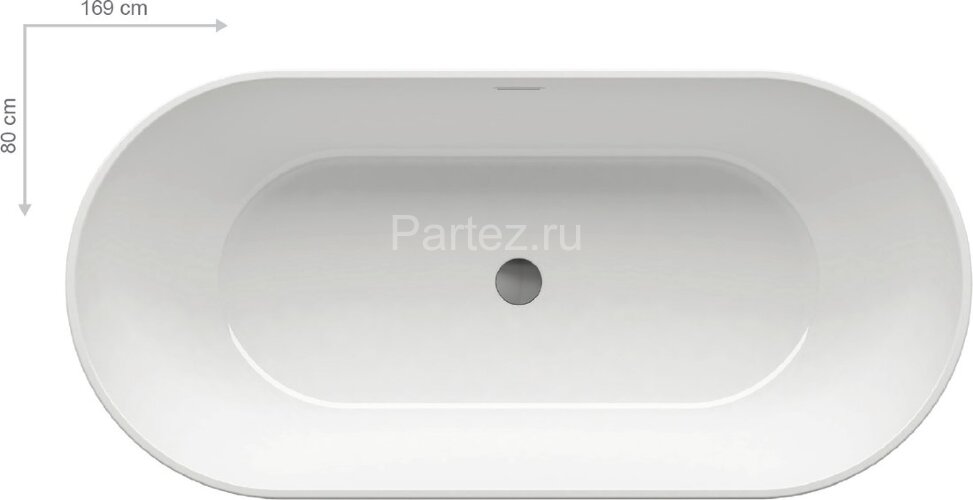 Ванна акриловая Ravak Freedom O 1690 x 800 отдельностоящая