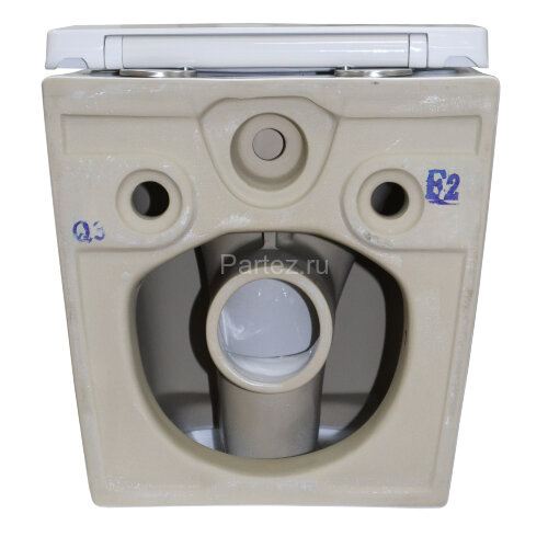 Унитаз подвесной Azario Teramo 340х490х350 безободковый, слив "Торнадо", в комплекте с сидением микр