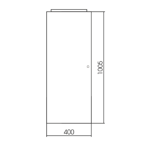 Зеркало Люмьер 400х1025 c подсветкой и диммером, сенсор выкл, светильник в комплекте (LED-00002518)