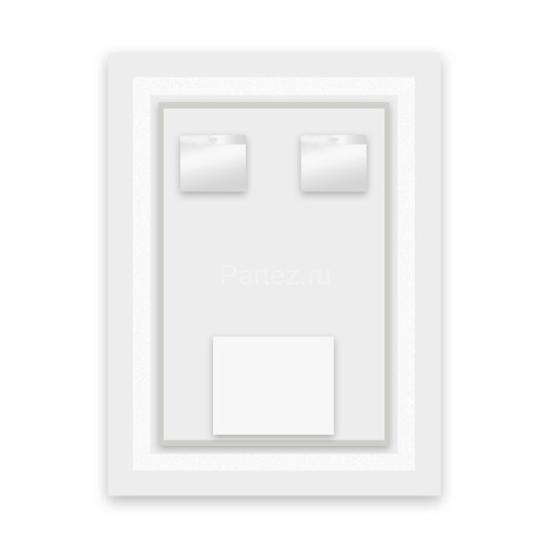 Зеркало AZARIO Alysa 600х800 с подсветкой, сенсорный выключатель с функцией диммера (AZ-Z-046CS)