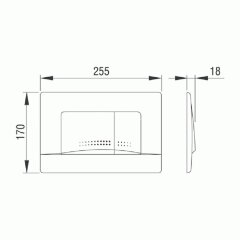 Кнопка смыва Pestan ACTIVE, хром глянец (40006361)