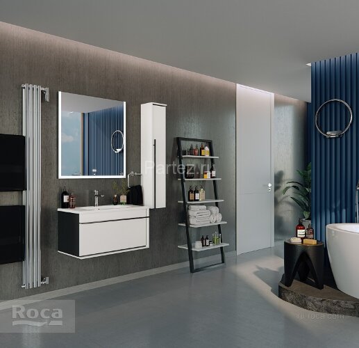 Шкаф-колонна Roca ANETO, правая, белая