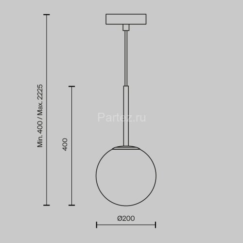 Подвесной светильник Maytoni MOD321PL-01B1