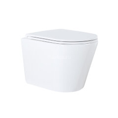 Сет AZARIO инсталляция + унитаз Teramo( круглый) с сидением микролифт + панель смыва, хром глянцевый