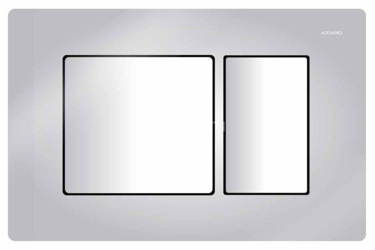 Сет AZARIO инсталляция + унитаз Teramo( круглый) с сидением микролифт + панель смыва, хром глянцевый