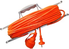 Удлинитель-шнур на рамке 1х50м с заземл. 10А IP54 УШ-10 ПВС 3х0.75 с защ. крышкой UNIVersal 9632026