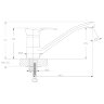 Смеситель Rossinka Z40-22 для кухни