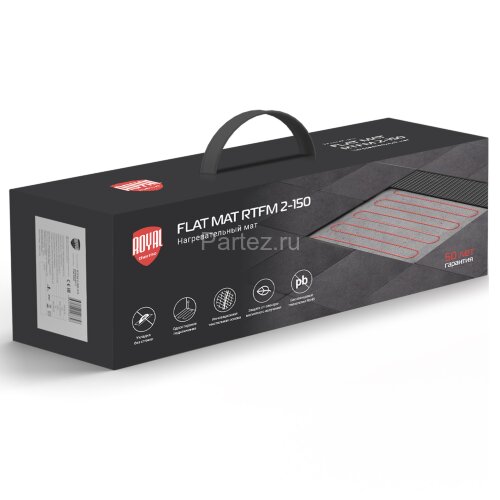 Мат нагревательный Royal Thermo Flat Mat RTFM 2-150-7 с терморегулятором RTO-16