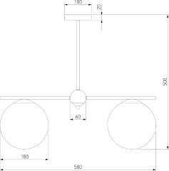 Потолочная люстра Eurosvet 60147/3 черный