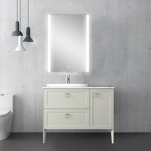 Зеркало AZARIO Madison 600х800 с подсветкой, сенсорный выключатель с функцией диммера (AZ-Z-040CS)