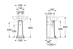 Roca CARMEN Пьедестал