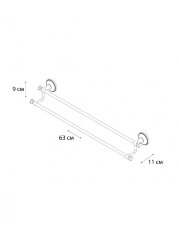 Полотенцедержатель трубчатый Fixsen Alfa двойной, античная латунь (GR-9502)