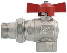 Кран шаровой с накидной гайкой угловой 3/4&quot; баб. ITAP