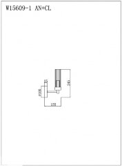 Бра iLamp W15609-1 AN+CL