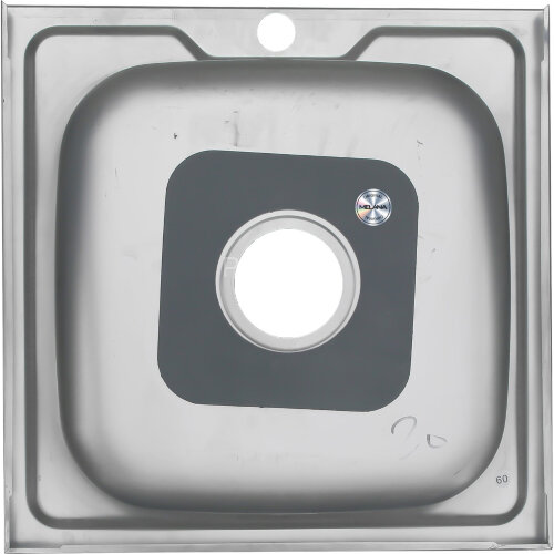 Мойка 5050 MELANA 0,8/180 накладная квадратная с сифоном (003 ta*10)