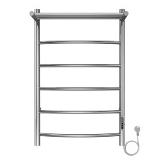Полотенцесушитель электрический AZARIO VERONA 500/800 5 секций, с полкой, диммер справа, хром (AZ048