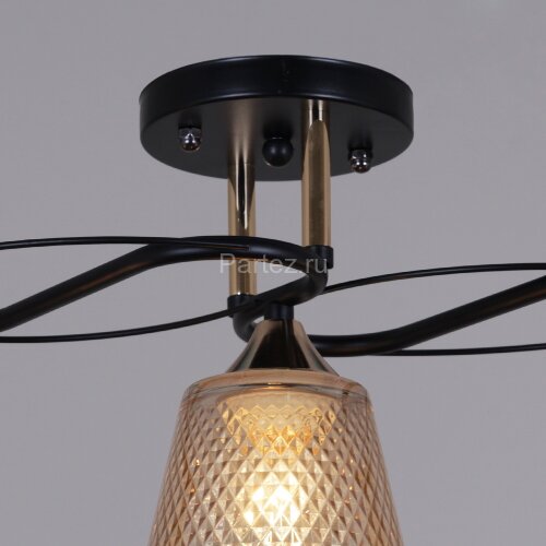 Потолочная люстра Reluce 06087-0.3-03 BK+FG