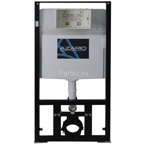 Сет AZARIO инсталляция + унитаз Teramo безободковый, с сиденьем микролифт, белый (AZ-8010-1000+AZ-00