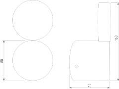 Настенный светильник Elektrostandard 40131/LED черный