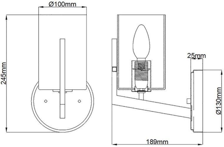 Бра Kichler QN-NYE1-CLP