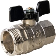 Кран шаровой полнопроходной с американкой 1" Stout