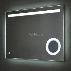 Зеркало AZARIO Лайт 800х600, LED-подсветка с диммером, сенсорный выключатель (ФР-00001377)