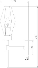 Бра Eurosvet 60143/1 хром