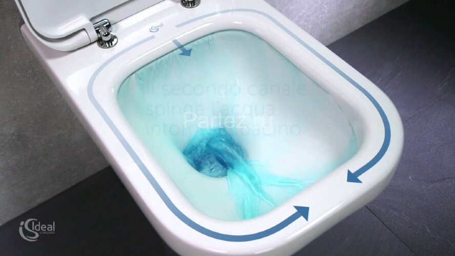 Чаша унитаза Ideal Standard Tesi напольный, без бачка, без сиденья, белый ( T008201)