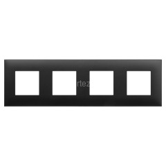 Рамка 8мод. ARTLEBEDEV Avanti "Черный матовый" DKC 4412908