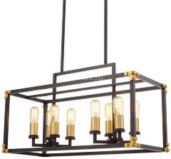 Подвесная люстра Lumina Deco LDP 1140-8 BK+MD