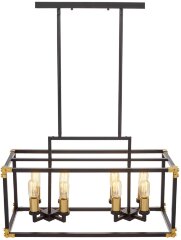 Подвесная люстра Lumina Deco LDP 1140-8 BK+MD