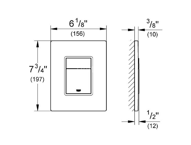 Система инсталляции для унитаза Grphe  Rapid SL, крепеж, панель смыва Skate Cosmopolitan (3 режима)