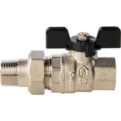 Кран шаровой полнопроходной с американкой 1/2" Stout