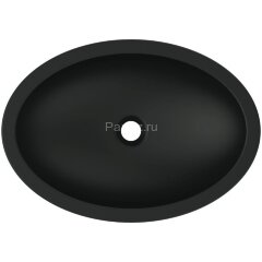 Раковина-чаша STRADA 600x420х160 накладная, овальная,черный матовый (E009567)