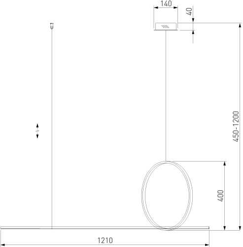 Подвесной светильник Eurosvet 90266/1 золото