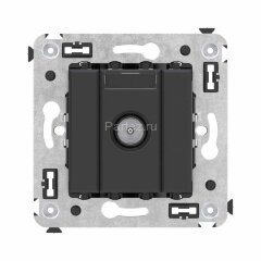 Розетка телевизионная оконечная TV СП Avanti "Черный матовый" DKC 4412523