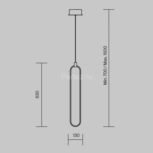 Подвесной светильник Maytoni MOD017PL-L13N