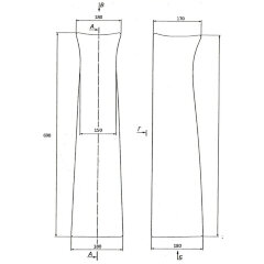 Пьедестал Антей Лобненский стройфарфор, белый (10/1/5/1-75)