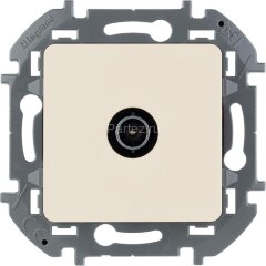 Розетка телевизионная оконечная TV Inspiria 10дБ 5-862мГц механизм сл. кость Leg 673871