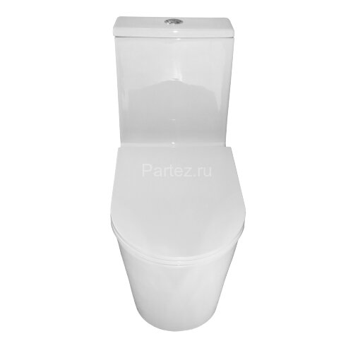 Унитаз-моноблок Azario Scala 360х690х790 безободковый, слив "Торнадо", с быстросъемным сиденьем микр