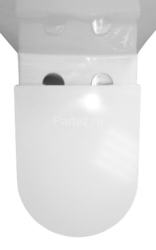 Унитаз-моноблок Azario Scala 360х690х790 безободковый, слив "Торнадо", с быстросъемным сиденьем микр