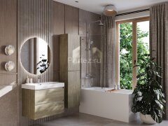 Тумба под раковину Roca Ona 800 подвесная, 2 ящика, темный вяз (A857630511)